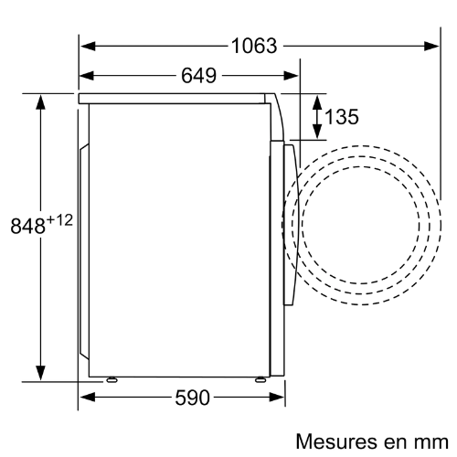 Lave linge séchant 8-5kg Bosch WVG30461FF - vue 4