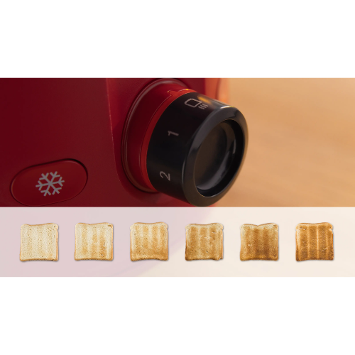 Toaster compact, MyMoment, Rouge BOSCH TAT2M124 - vue 4
