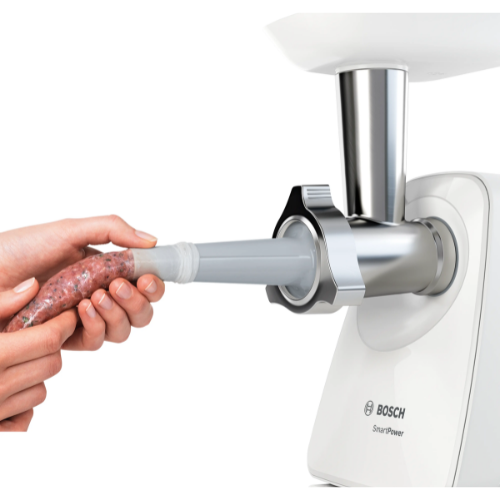 Hachoir à viande, SmartPower, 1500 W, Blanc, blanc BOSCH MFW2510W - vue 4