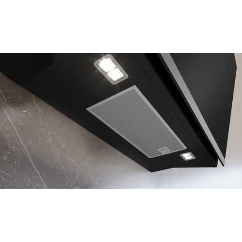 iQ500, Hotte murale, 80 cm, Noir avec finition en verre SIEMENS LC81KAN60 - vue 4