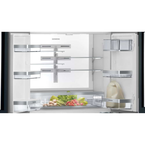 iQ700, Réfrigérateur multi-portes , 183 x 90.5 cm, Noir SIEMENS KF96RSBEA - vue 4