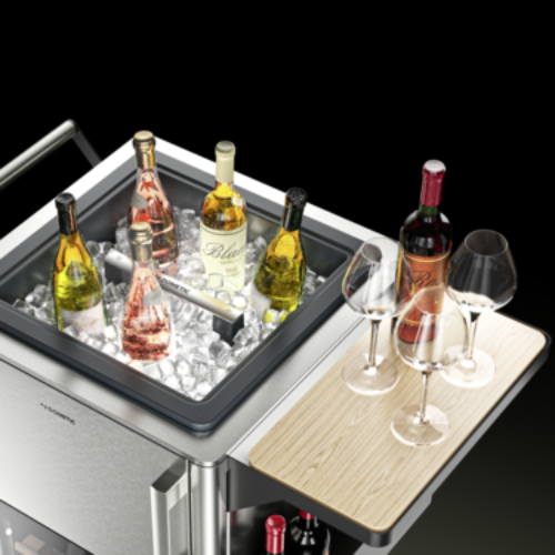 MoBar 300 S bar extérieur mobile 220 - 240 V, le réfrigérateur monozone en acier inoxydable dometic - vue 4