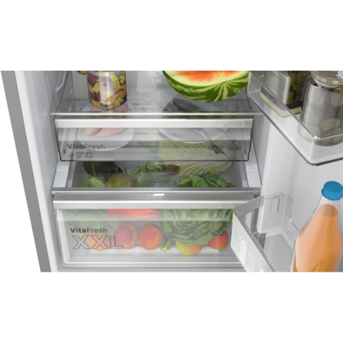 Série 6, Réfrigérateur combiné pose-libre, 203 x 60 cm, Inox BOSCH KGN39AIBT - vue 4