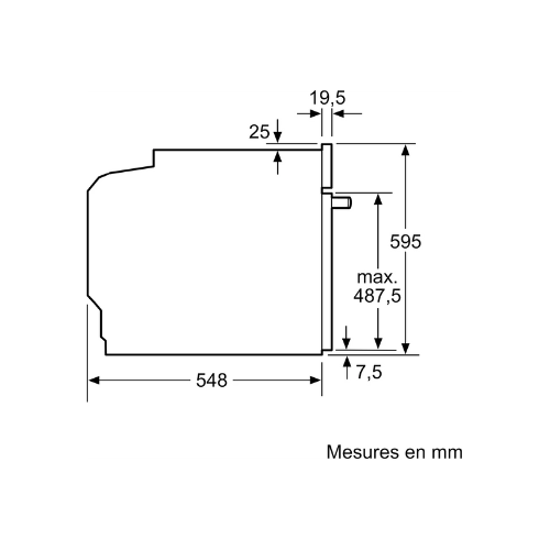 iQ300, Four intégrable, 60 x 60 cm, Inox SIEMENS HB554AER3F - vue 5