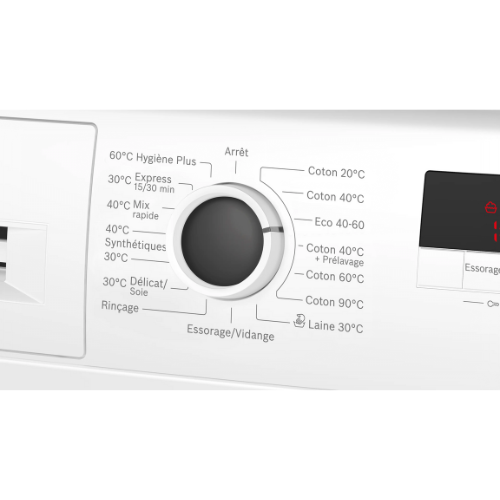 Série 2, Lave-linge front, 7 kg, 1400 trs/min BOSCH WGE02407FR(F) - vue 4