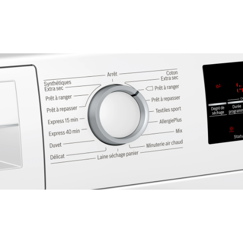 Sèche-linge condensation pose-libre blanc Bosch WTG85409FF - vue 4