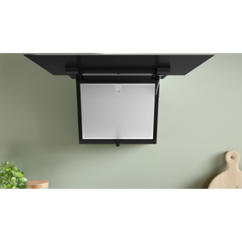 Série 4, Hotte murale, 60 cm, Noir avec finition en verre BOSCH DWK67FN60 - vue 4