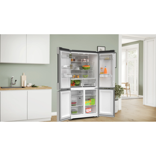 Série 6, Réfrigérateur multi-portes congélateur en bas, 183 x 91 cm, Inox BOSCH KFN96APEA - vue 5