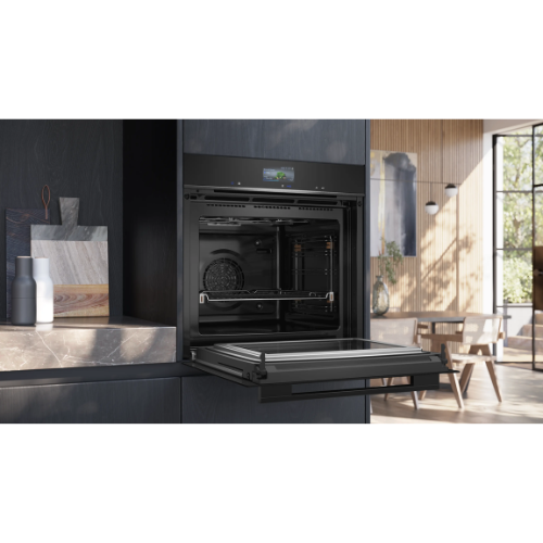 iQ700, Four intégrable avec fonction micro-ondes, 60 x 60 cm, Noir SIEMENS HM776GKB1F - vue 4