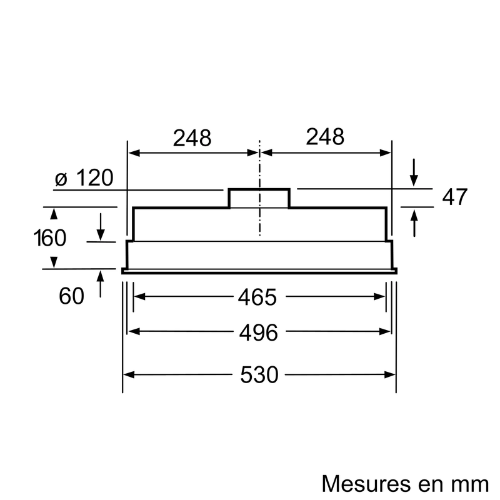 Groupe filtrant 55cm métallisé SIEMENS LB23364 - vue 4