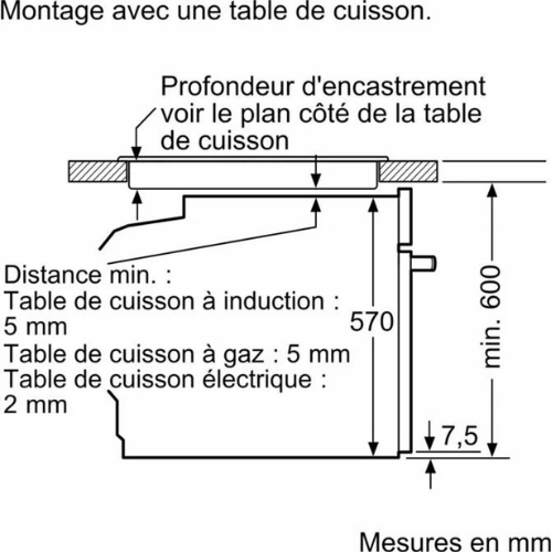 N 50, Four intégrable, 60 x 60 cm, Inox NEFF B3ACE4AN3F - vue 4