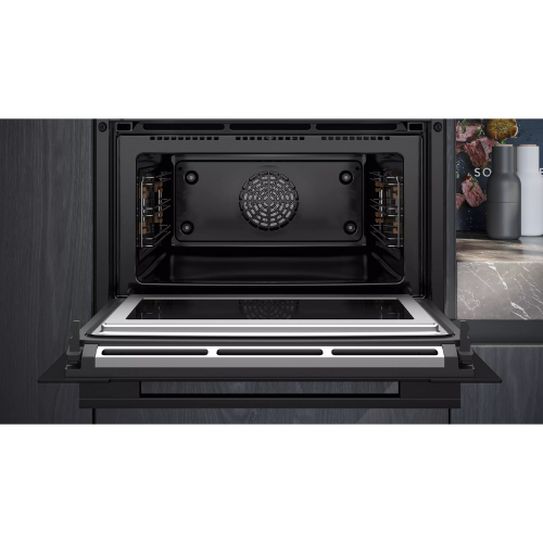 iQ700, Four intégrable compact avec fonction micro-ondes, 60 x 45 cm, Noir SIEMENS CM776G1B1 - vue 4