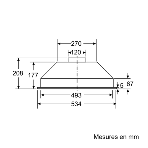 Hotte Filtrante 49 cm BOSCH DLN53AA70 - vue 8