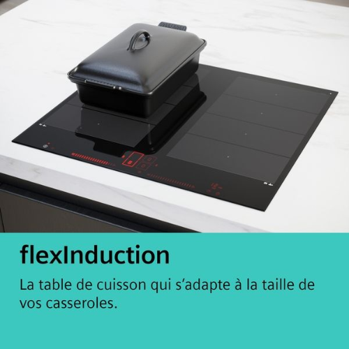 iQ700, Table à induction, 60 cm, Noir, sans cadre SIEMENS EX651HXC1F - vue 4