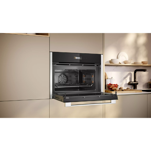 N 70, Four intégrable compact avec fonction micro-ondes, 60 x 45 cm, Inox NEFF C24MR21N0 - vue 4