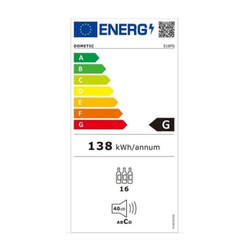 Cave a vin double zone 16 bouteilles Dometic E16FG - vue 4