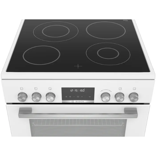 Cuisinière électrique pose-libre, Blanc BOSCH HKS79R220 - vue 2