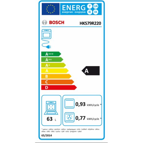 Cuisinière électrique pose-libre, Blanc BOSCH HKS79R220 - vue 7