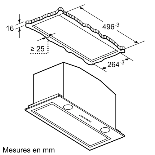 Groupe Filtrant Hotte Inox N50 NEFF D55MH56N0 - vue 5