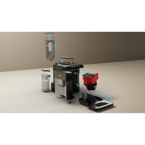 Machine à café tout-automatique, EQ500 integral, Argent naturel, Noir lustré, Réservoir d'eau SIEMENS TQ513R01 - vue 5