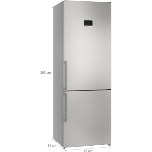 Série 4, Réfrigérateur combiné pose-libre, 203 x 70 cm, Inox BOSCH KGN497ICT - vue 5