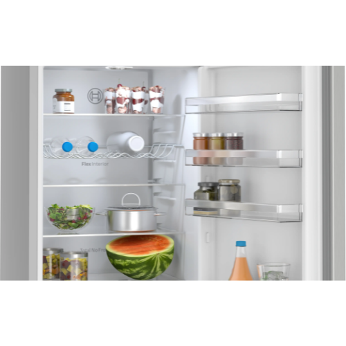Série 4, Réfrigérateur combiné pose-libre, 203 x 60 cm, Couleur Inox BOSCH KGN39VLCT - vue 5