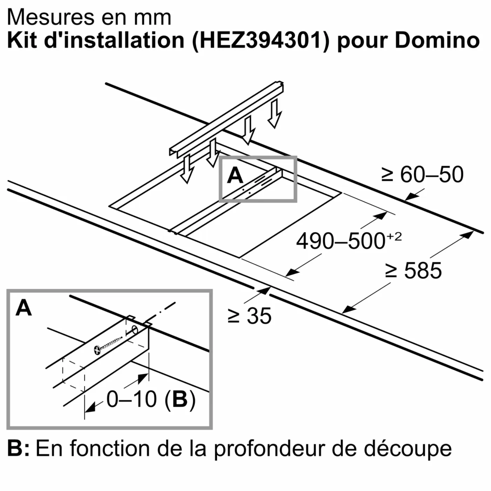 Domino vitrocéramique 30 cm Bosh PXX375FB1E - vue 5