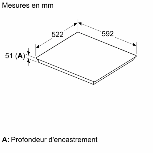 Série 4, Table à induction, 60 cm, Noir, sans cadre BOSCH PVS611BB6H - vue 5