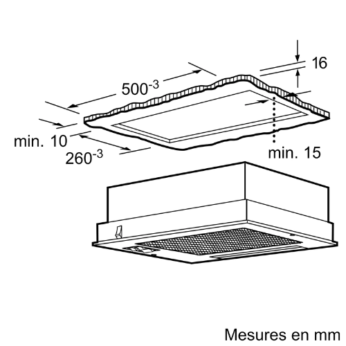 Groupe filtrant 55cm métallisé SIEMENS LB23364 - vue 5