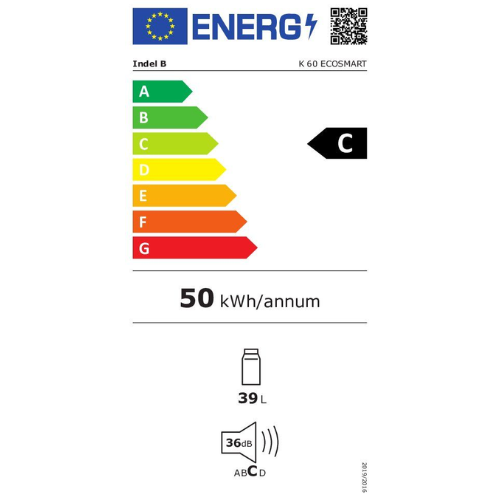 Réfrigérateur encastrable Indel B, K60 Ecosmart - vue 4