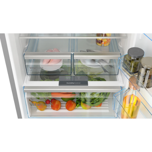 Série 4, Réfrigérateur combiné pose-libre, 193 x 70 cm, Inox BOSCH KGN56XLEB - vue 5