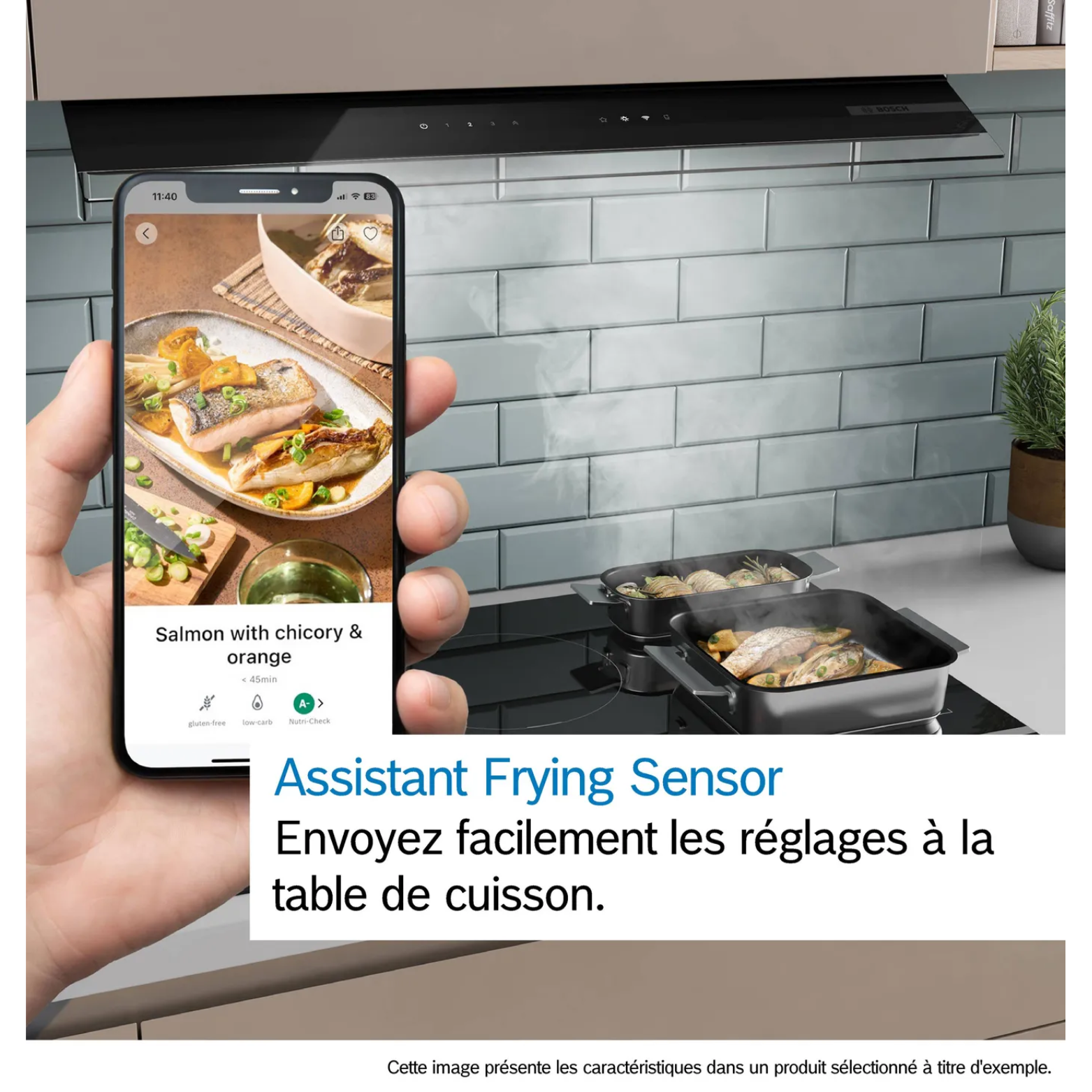 Série 6, Table induction aspirante, 80 cm, sans cadre BOSCH PVQ811H26E - vue 6