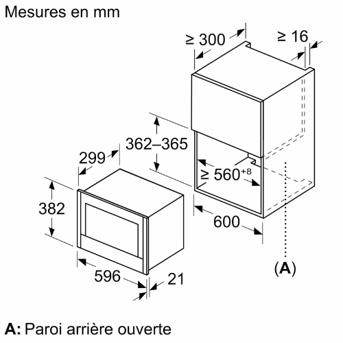 N 70, Micro-ondes intégrable, Inox NEFF NR4WR21N1 - vue 5