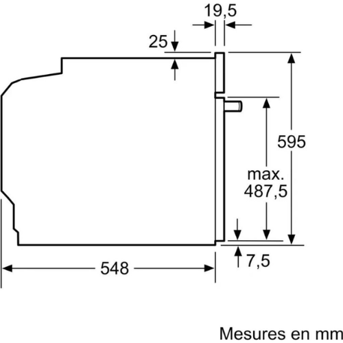N 50, Four intégrable, 60 x 60 cm, Inox NEFF B5ACH7AN3F - vue 5