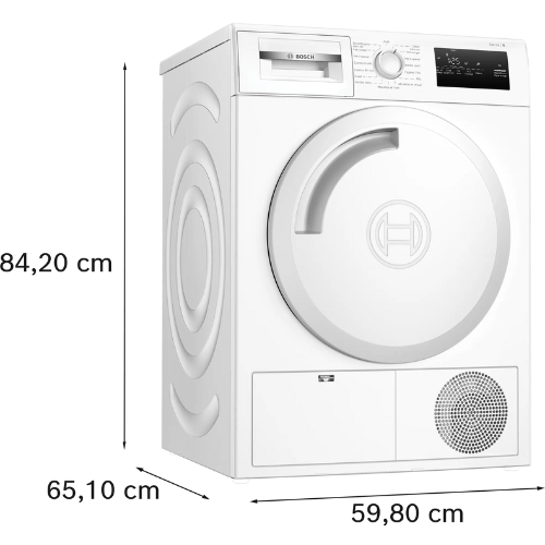 Série 4, Sèche-linge à condensation, 8 kg BOSCH WTN83209FR - vue 5