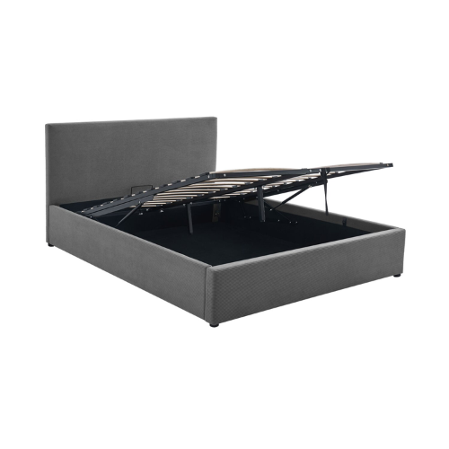 LIT COFFRE VENUS COTELE GRIS 160x200CM EURODESIGN VENUSGRIS160 - vue 5