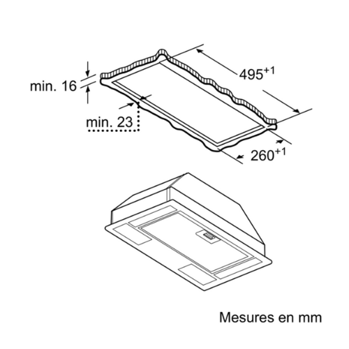 Hotte Filtrante 49 cm BOSCH DLN53AA70 - vue 9