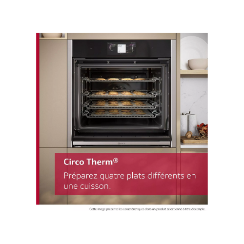 N 90, Four intégrable, 60 x 60 cm, Inox NEFF B64CS71N0 - vue 5
