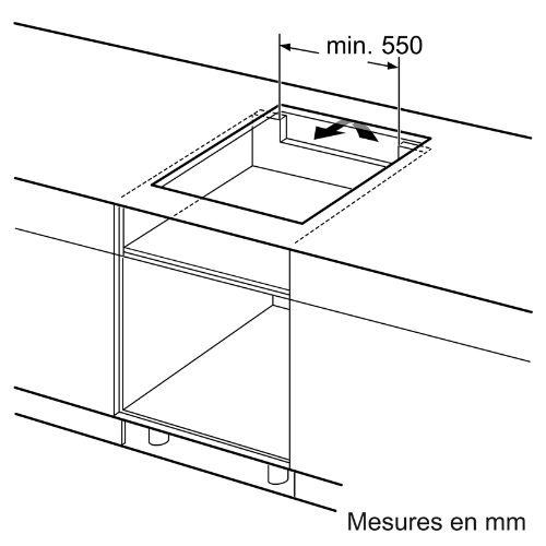 N 50, Table à induction, 60 cm, Noir, sans cadre NEFF T36FBC1L0 - vue 8