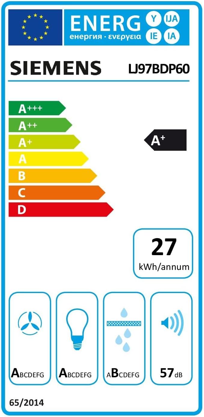 iQ500, Hotte design intégré, 90 cm, Noir avec finition en verre, Noir mat SIEMENS LJ97BDP60