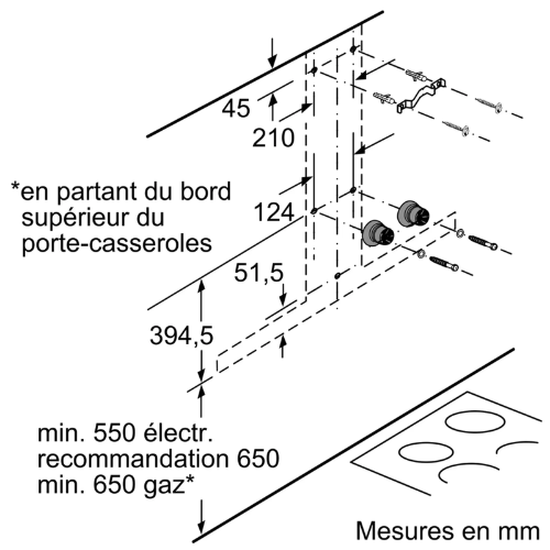 Hotte Décor Mural Série 6 60cm Inox BOSCH DWB67JP50 - vue 6