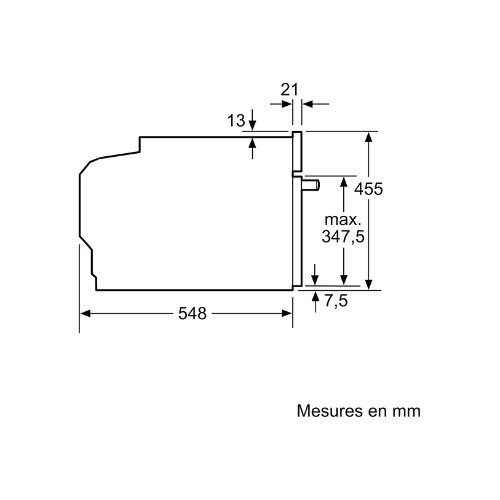 N 70, Four intégrable compact avec fonction micro-ondes, 60 x 45 cm, Inox NEFF C24MR21N0 - vue 6