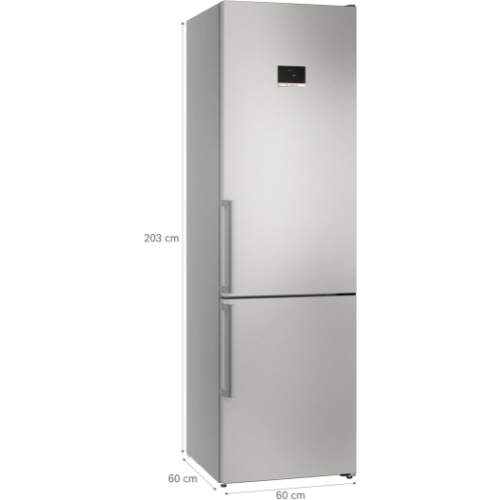 Série 6, Réfrigérateur combiné pose-libre, 203 x 60 cm, Inox BOSCH KGN39AIBT - vue 6