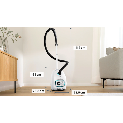 Série 4, Aspirateur avec sac, ProHygienic, Blanc BOSCH BGB41HYG1H - vue 6