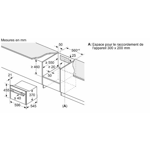 N 70, Micro-ondes intégrable, 60 x 45 cm, Inox NEFF C24GR3XN1 - vue 10