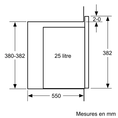 Micro-Ondes Intégrable Série 6 Inox BOSCH BFL554MS0 - vue 6