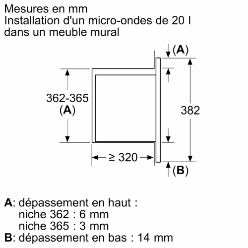 Série 2, Micro-ondes encastrable, Noir BOSCH BFL523MB4 - vue 6