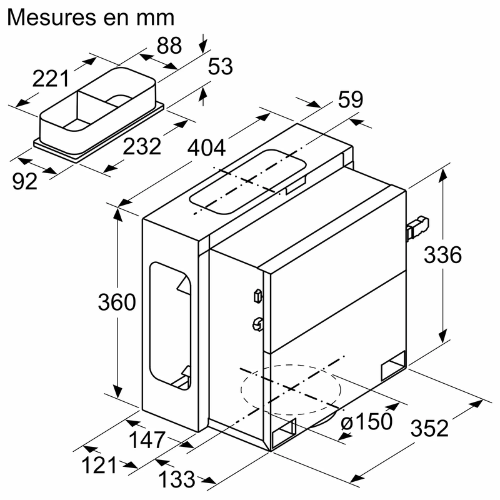 Installation des accessoires BOSCH DSZ1WW1M1 - vue 6