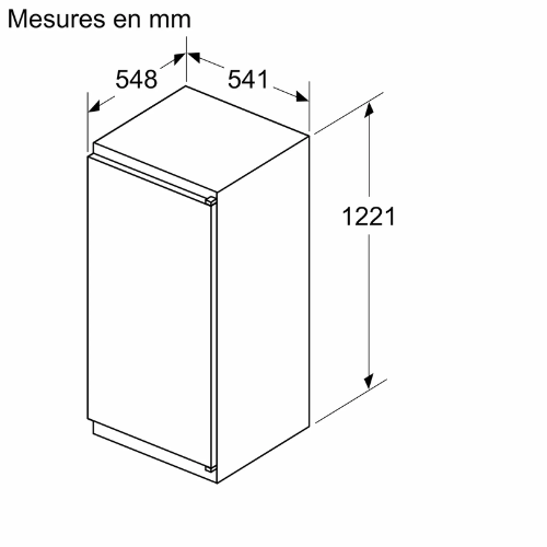 N 30, Réfrigérateur intégrable avec compartiment congélation, 122.5 x 56 cm, NEFF KI2421SE0 - vue 6