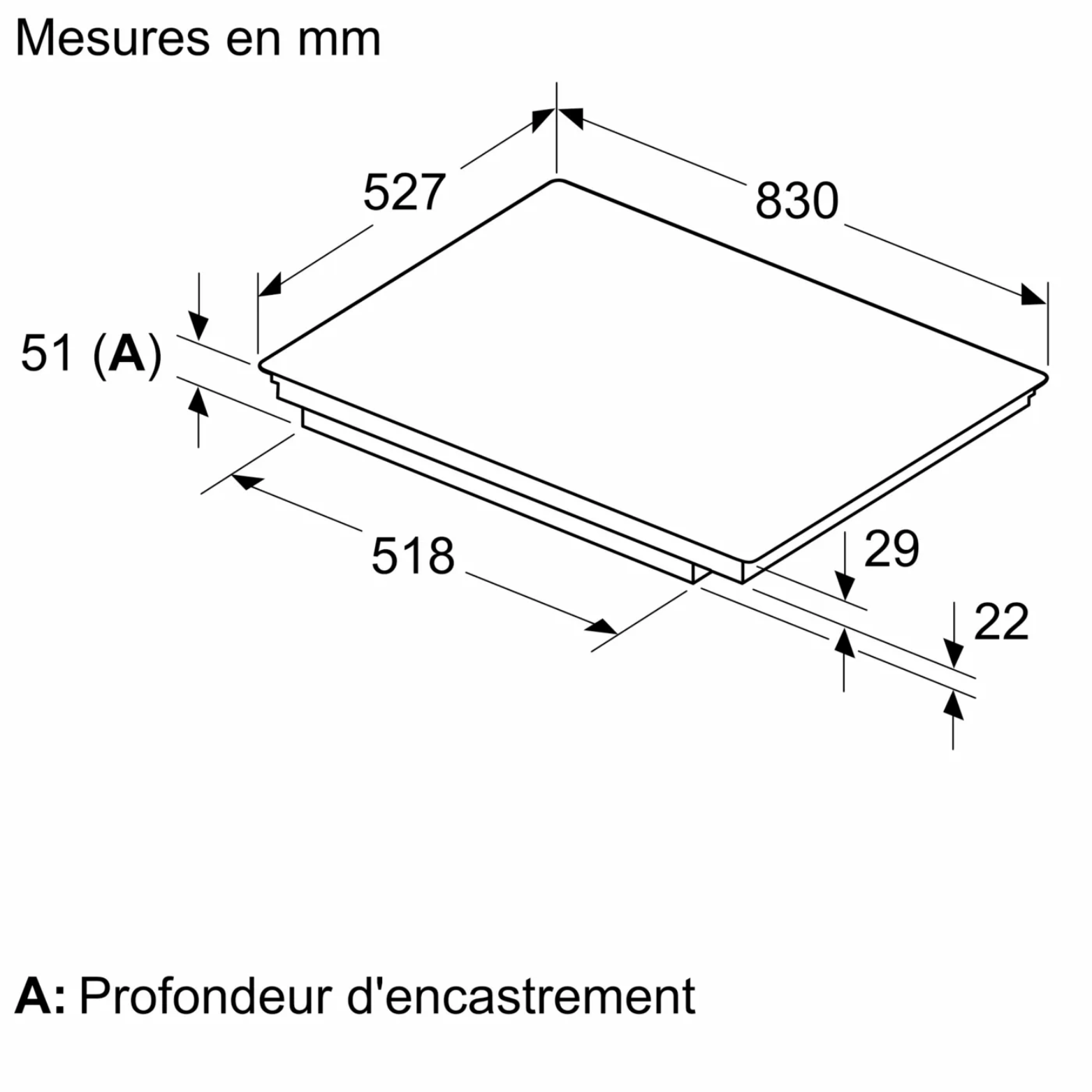 N 90, Table à induction, 80 cm, Noir, avec cadre NEFF T68TTV4L0 - vue 6